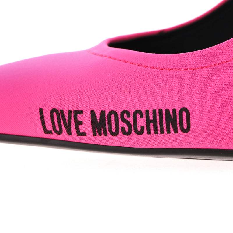 Love Moschino Logo Lycra Heels. Size 39