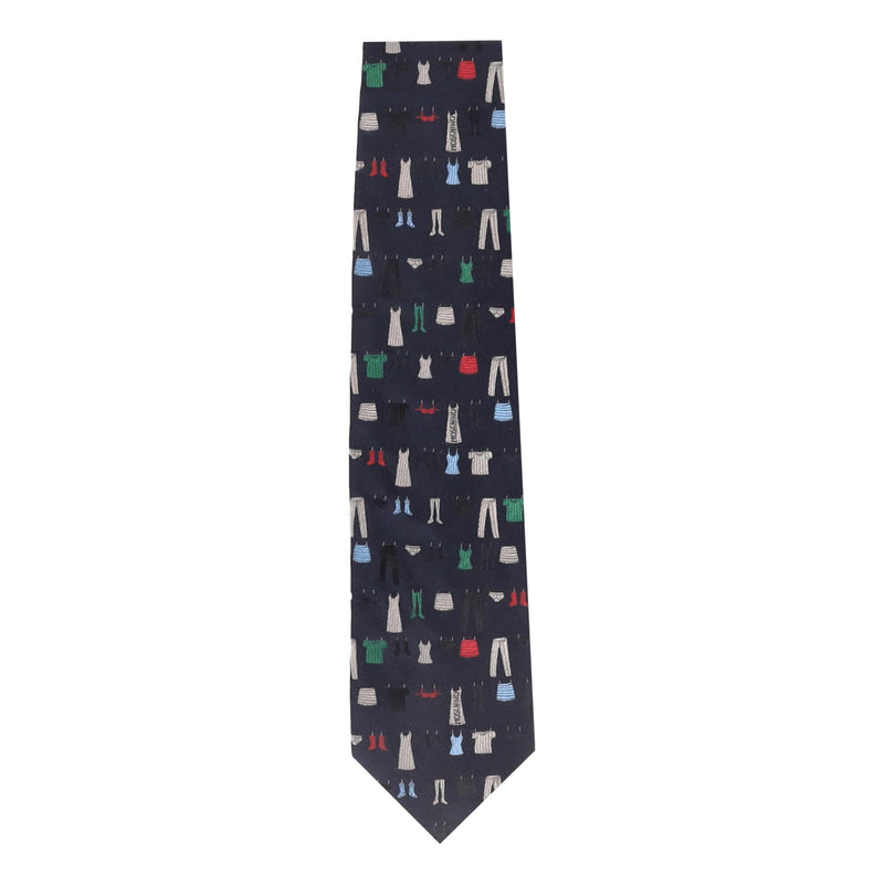 Moschino Embroidered Silk Tie