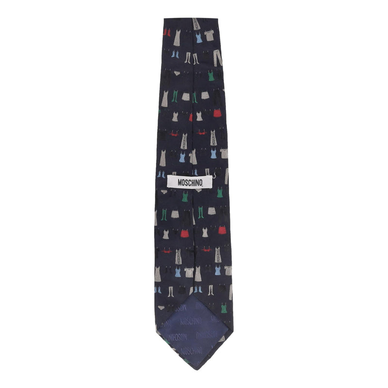 Moschino Embroidered Silk Tie