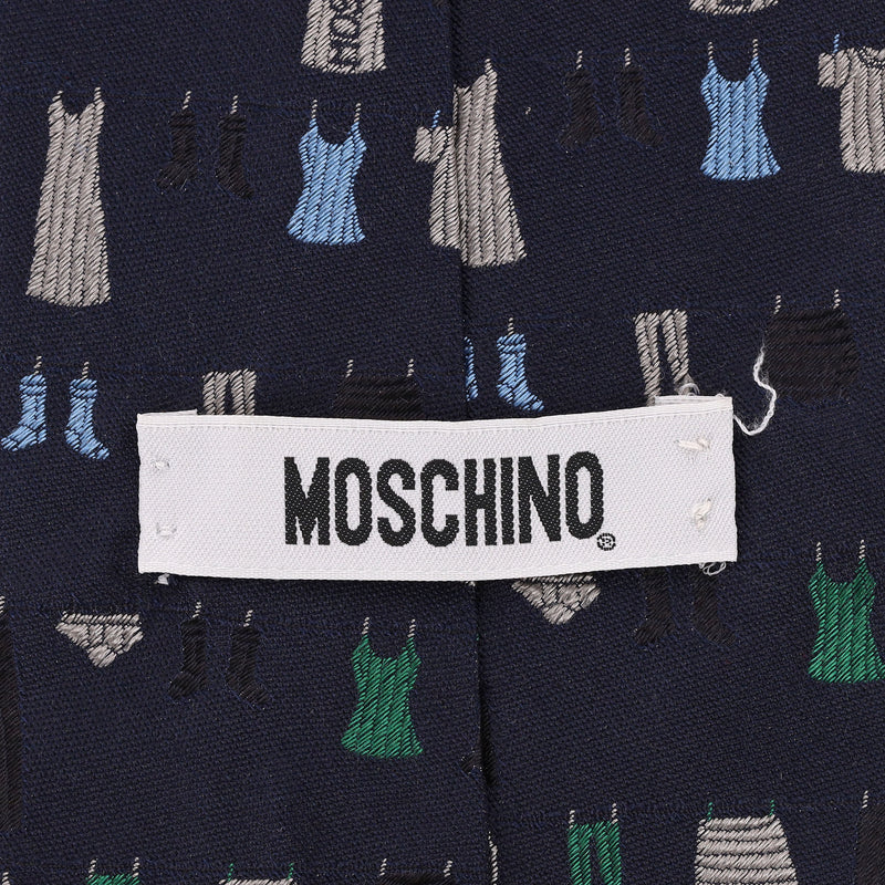 Moschino Embroidered Silk Tie