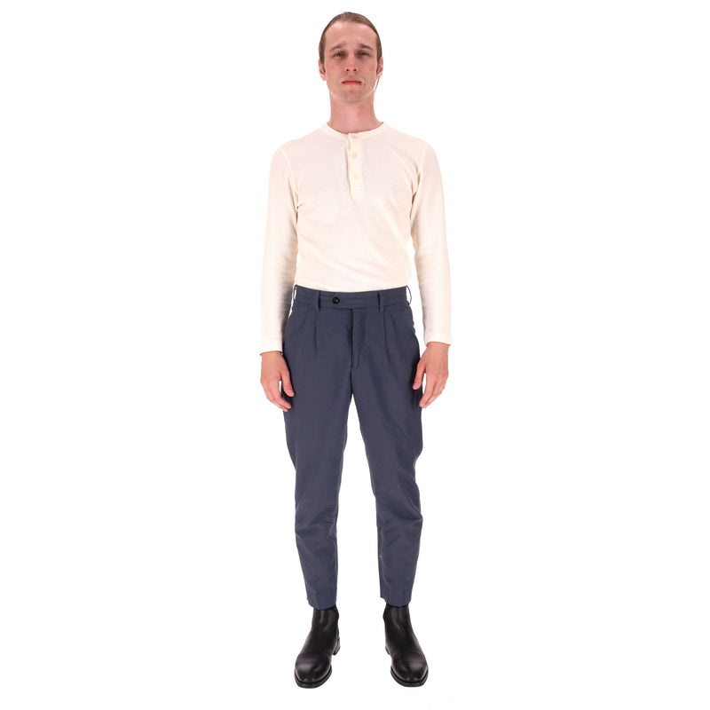 Mr P. Tapered Linen & Cotton Blend Trousers. Size 30