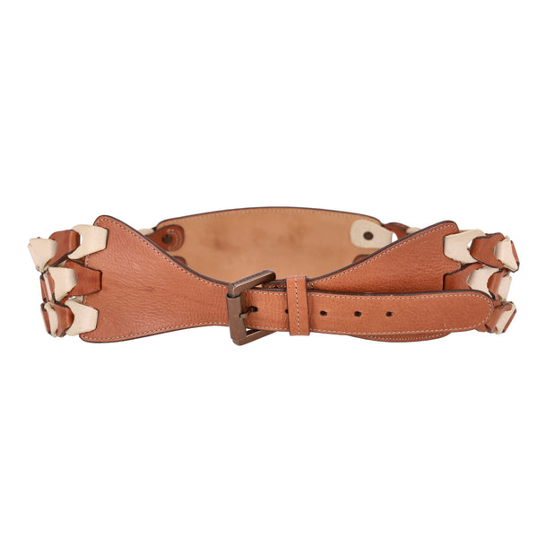 Mulberry Cinch Braided Waist Leather Belt