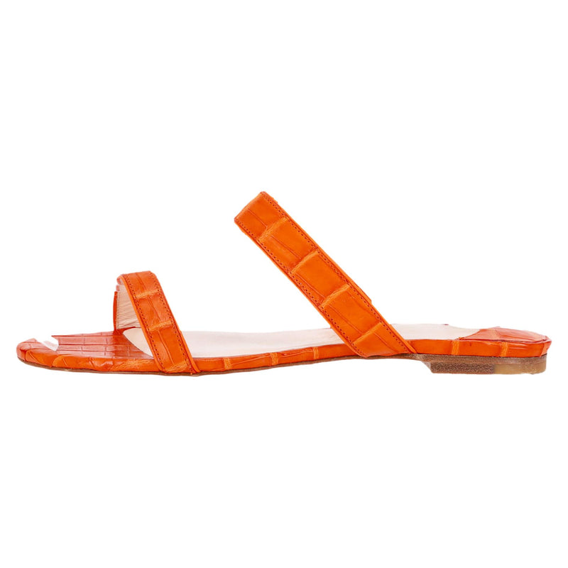 Nancy Gonzalez Crocodile Skin Sandals. Size 36