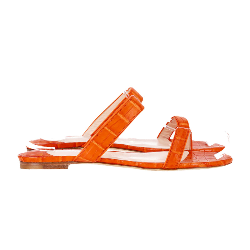Nancy Gonzalez Crocodile Skin Sandals. Size 36