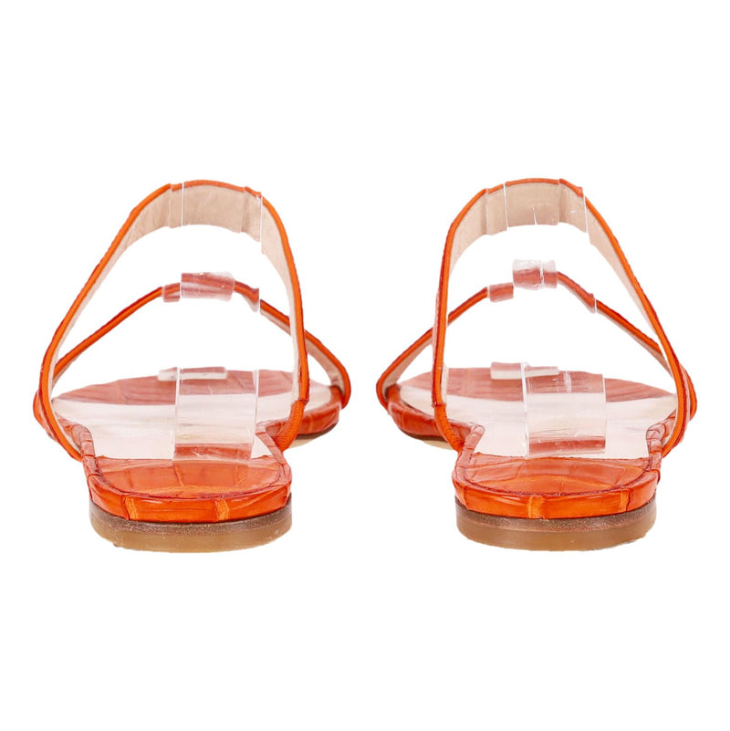 Nancy Gonzalez Crocodile Skin Sandals. Size 36