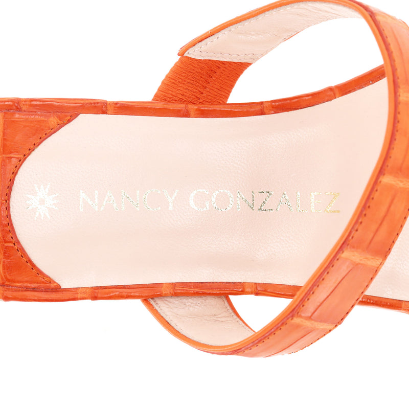 Nancy Gonzalez Crocodile Skin Sandals. Size 36
