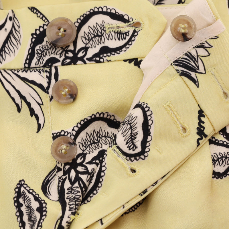 Nanushka Floral-Print Satin Shirt & Trousers Suit/Set. Size S