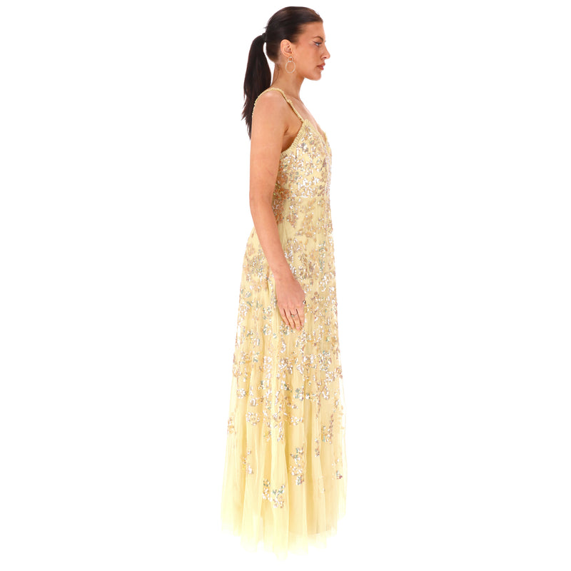 Needle & Thread Sequin Embellished Evening Dress/Gown. Size 10UK