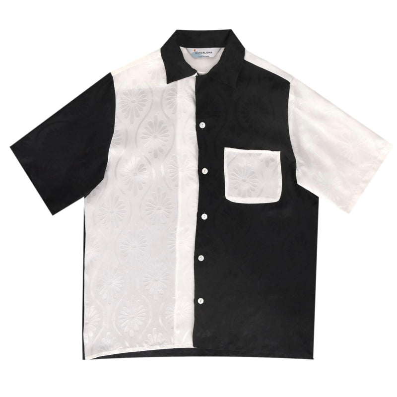 Nipoaloha Silk Jacquard Shirt. Size S