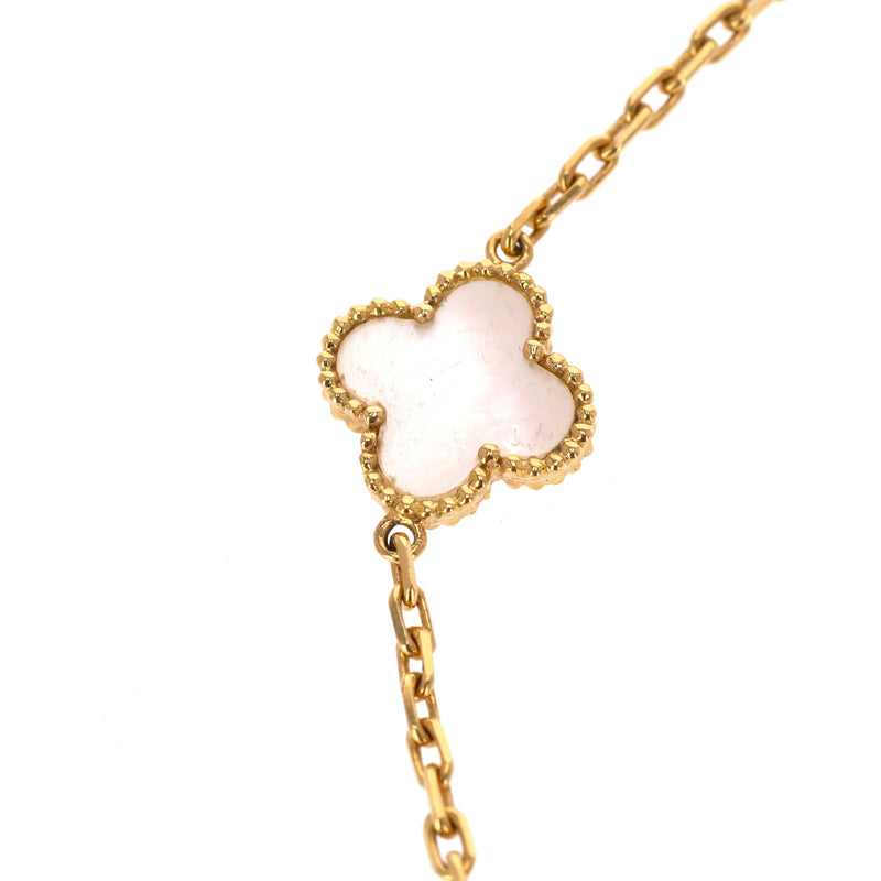 Custom Made - 12 Motif Long Necklace in 18K Yellow Gold