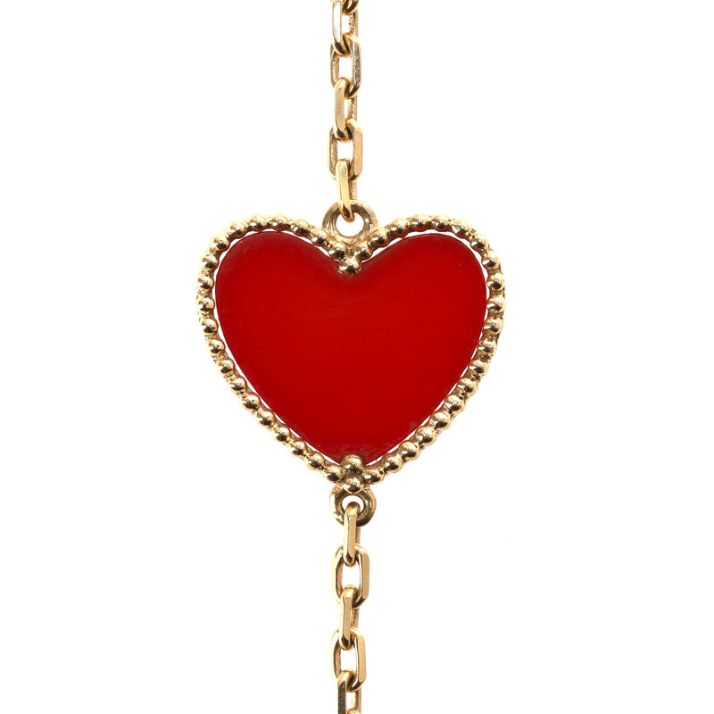Custom Made - 12 Motif Long Necklace in 18K Yellow Gold