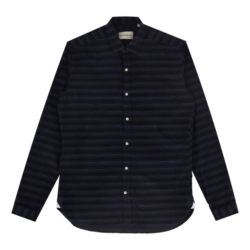 Oliver Spencer Striped Cotton Shirt. Size 14.5