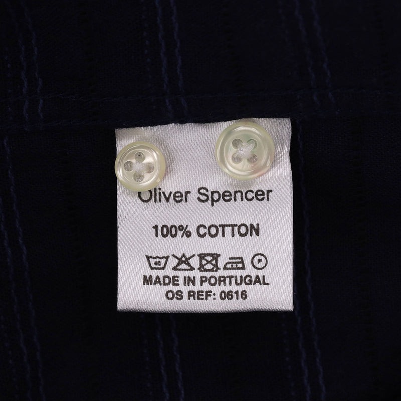 Oliver Spencer Striped Cotton Shirt. Size 14.5