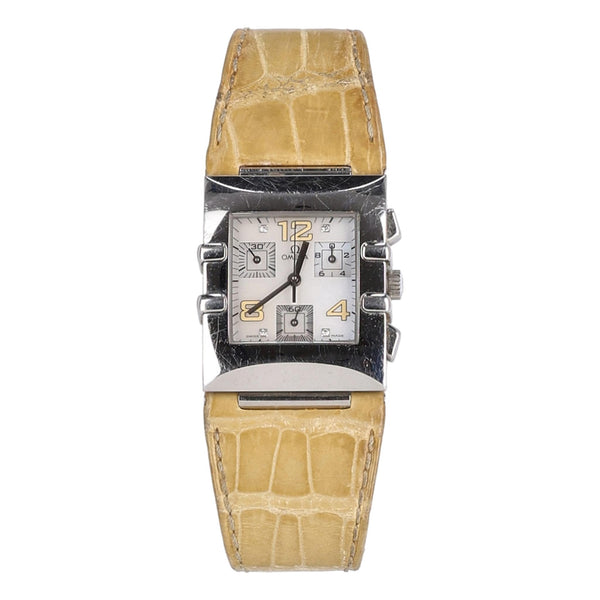 Omega Quadra Constellation Chronograph Diamond Watch