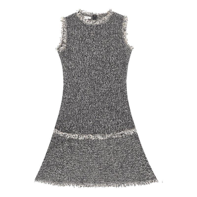 Oscar De La Renta Wool Boucle Dress & Jacket Two-Piece Set. Size S/M