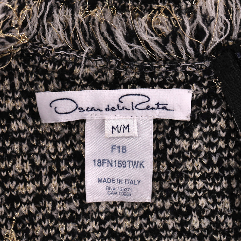 Oscar De La Renta Wool Boucle Dress & Jacket Two-Piece Set. Size S/M