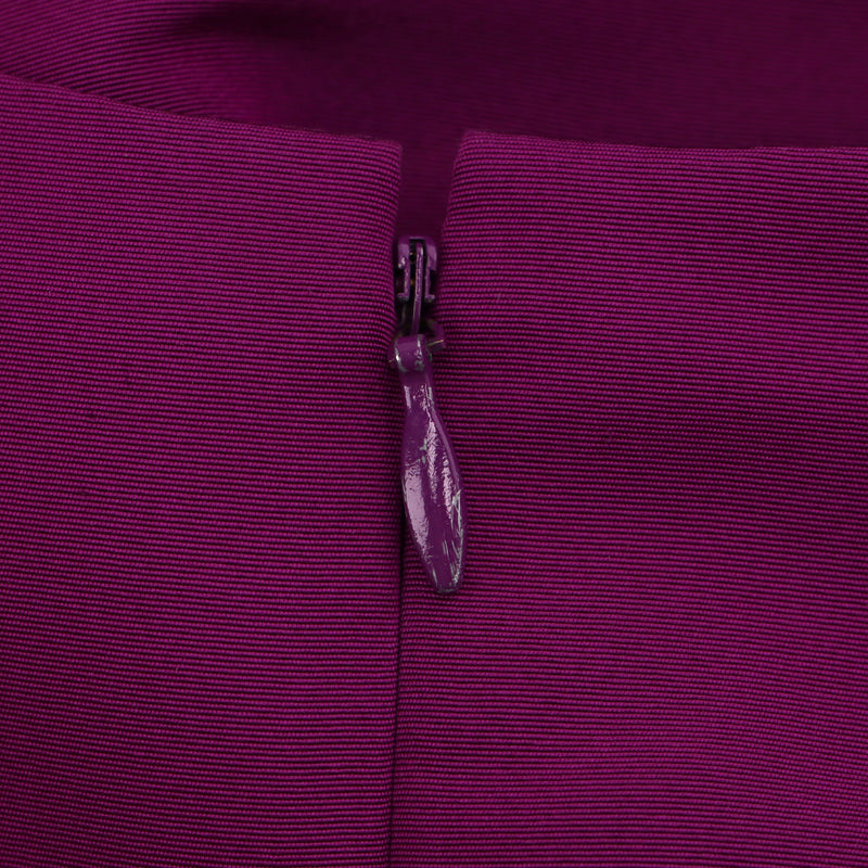 Oscar De La Renta Silk Flared Pleated Dress. Size 8US