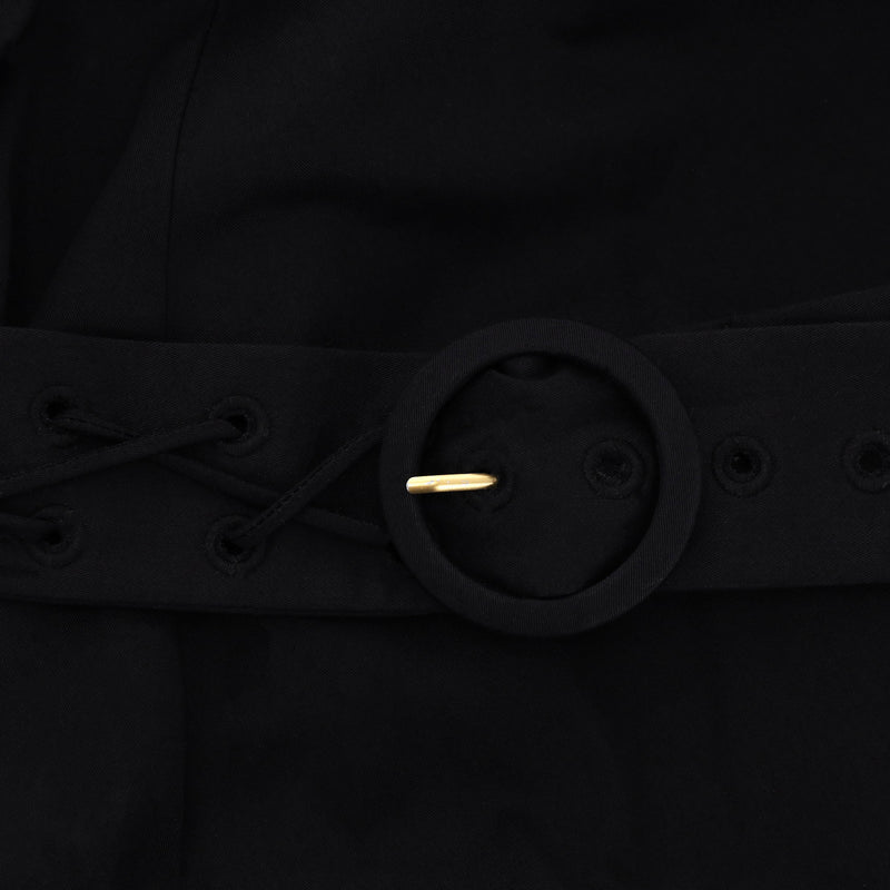 Palmer//Harding Lace-Up Detail Belted Cotton Shirt Dress. Size 8UK