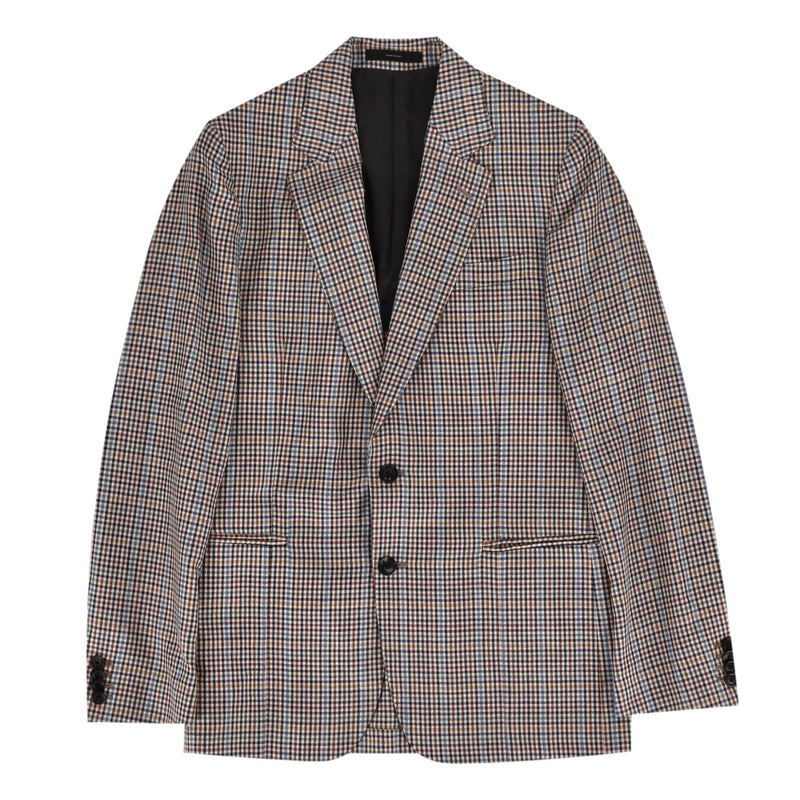 Paul Smith Wool & Silk Blend Checked Suit. Size 48IT