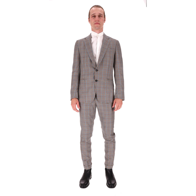 Paul Smith Wool & Silk Blend Checked Suit. Size 48IT
