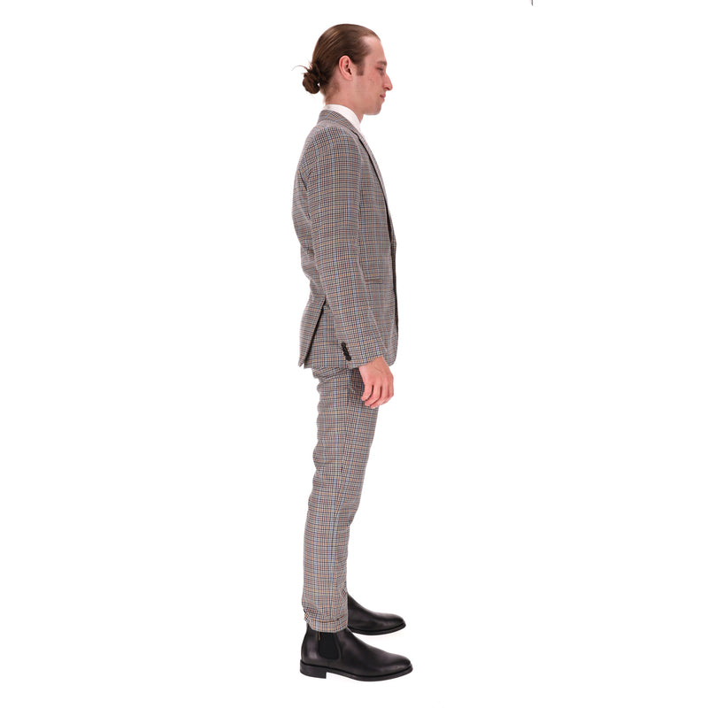 Paul Smith Wool & Silk Blend Checked Suit. Size 48IT