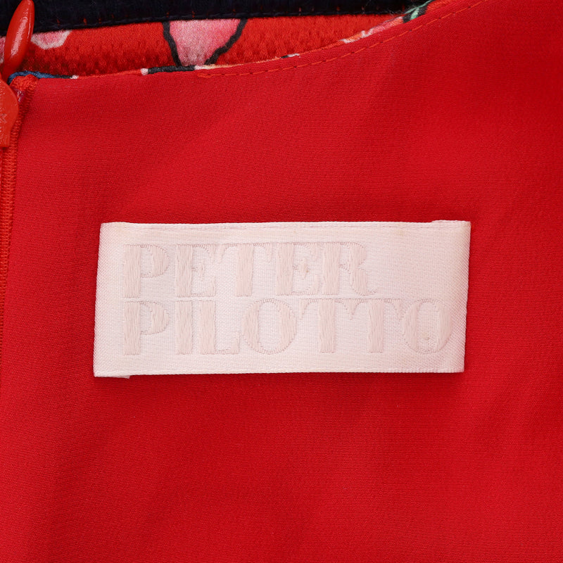 Peter Pilotto Raffle Wrap Silk Dress. Size 8UK