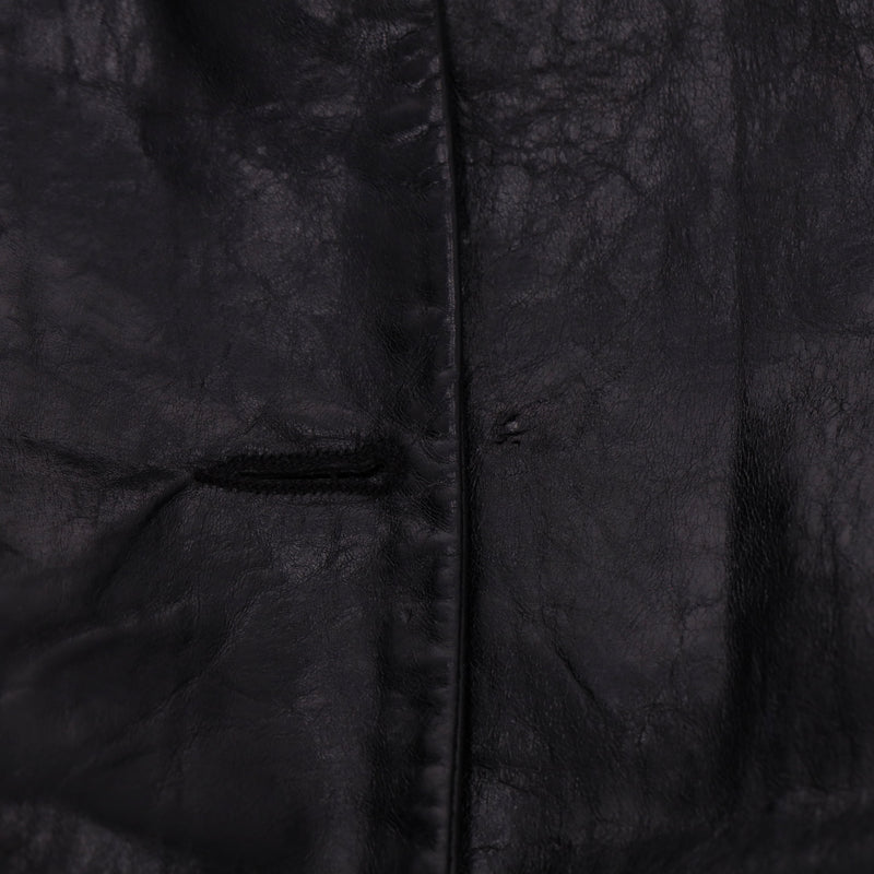 Philipp Plein Ltd Edition Logo Leather Trench Coat. Size S