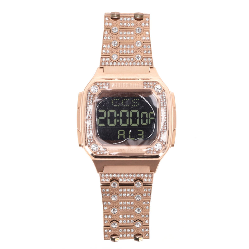 Philipp Plein Hyper Shock Stainless Steel & Crystal Watch In Rose Gold