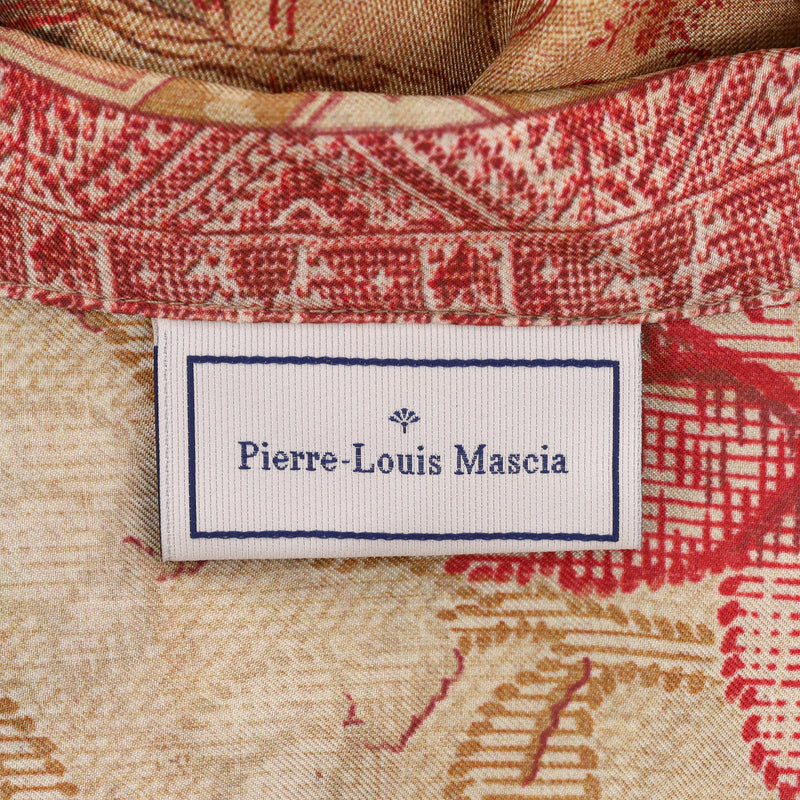 Pierre-Louis Mascia Floral Ethnic Printed Silk Shirt. Size XS
