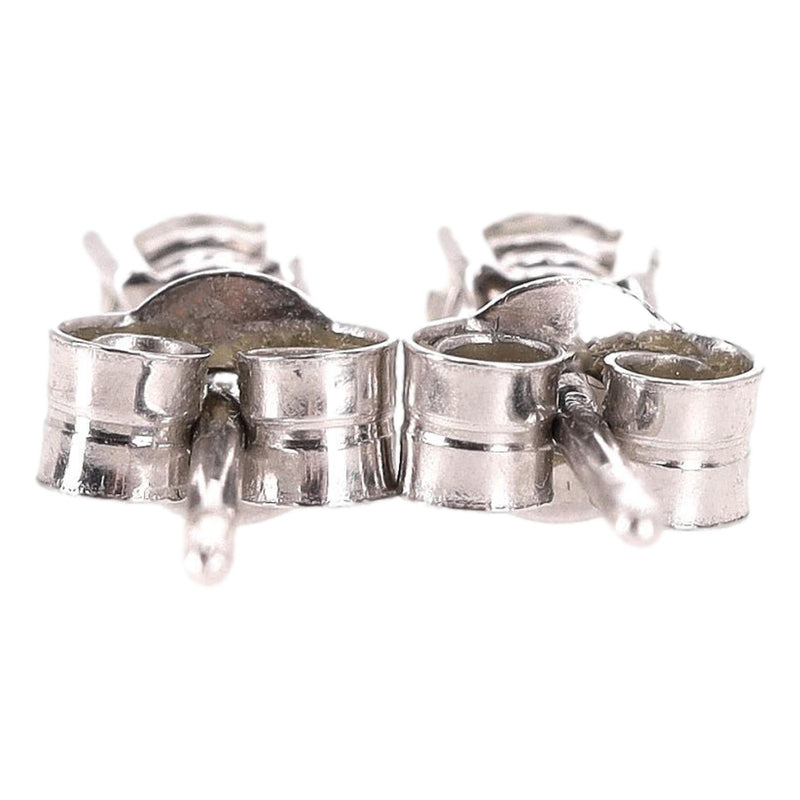 Diamond Solitaire Earrings Set In Platinum