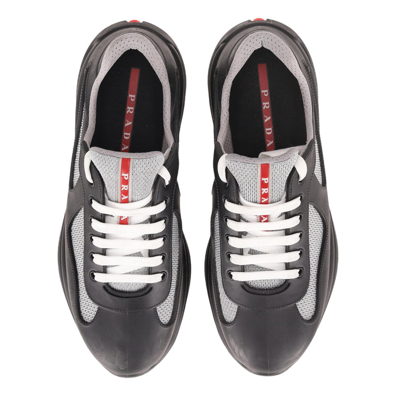 Prada America's Cup Rubber & Mesh Sneakers. Size 43