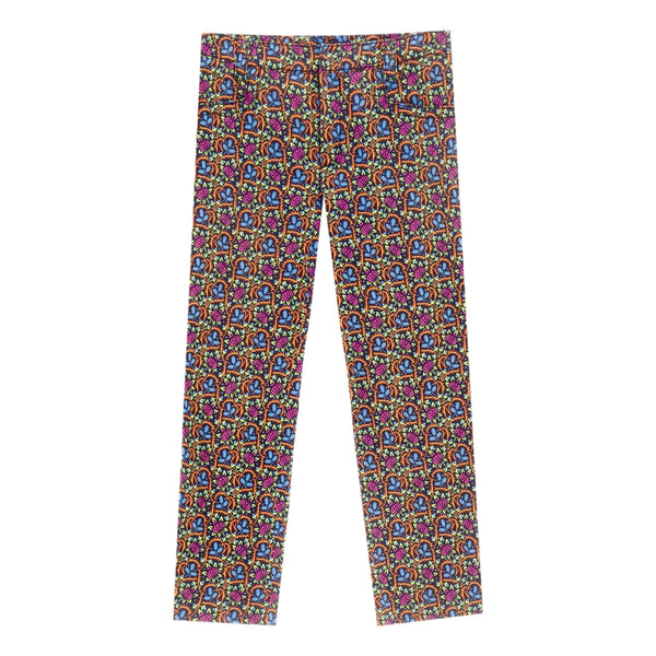 Prada × Holliday & Brown London Re-Edition Cotton Printed Straight-Leg Trousers. Size 42IT
