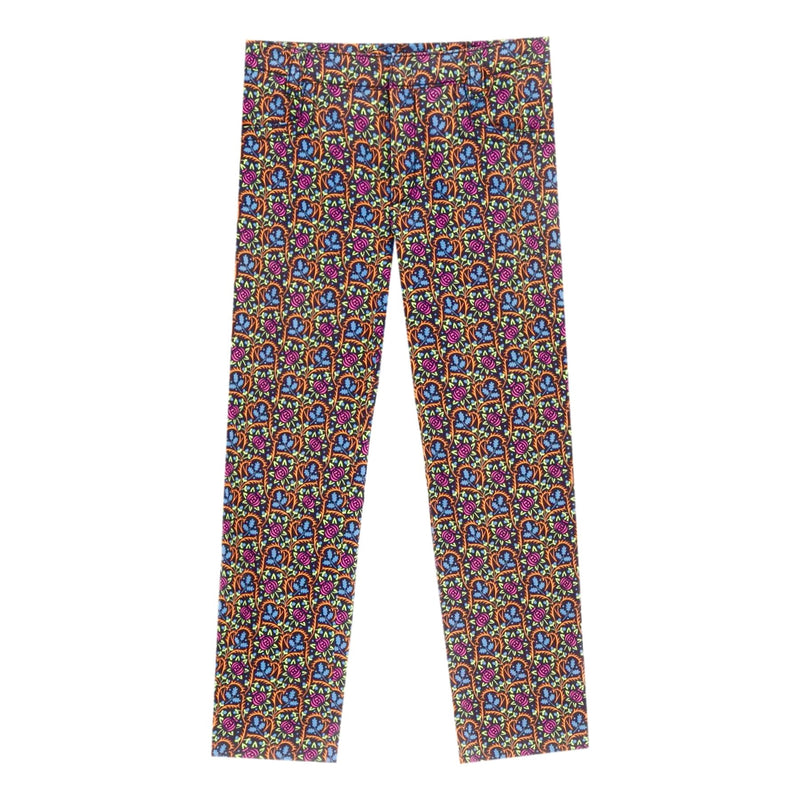 Prada × Holliday & Brown London Re-Edition Cotton Printed Straight-Leg Trousers. Size 42IT