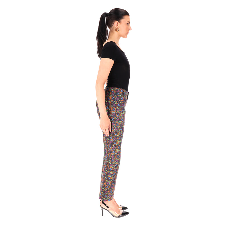 Prada × Holliday & Brown London Re-Edition Cotton Printed Straight-Leg Trousers. Size 42IT