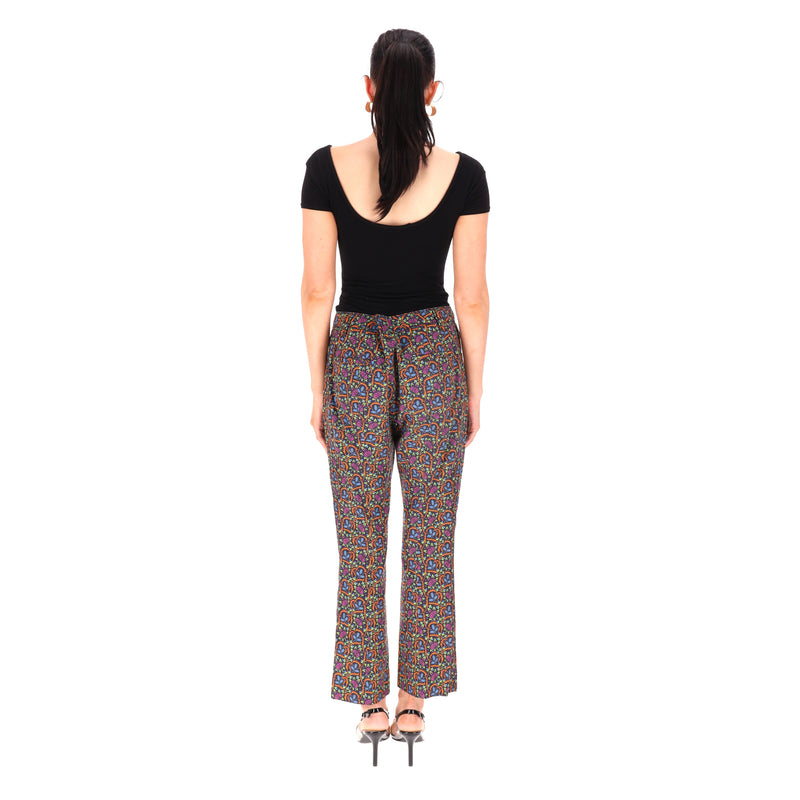 Prada × Holliday & Brown London Re-Edition Cotton Printed Straight-Leg Trousers. Size 42IT