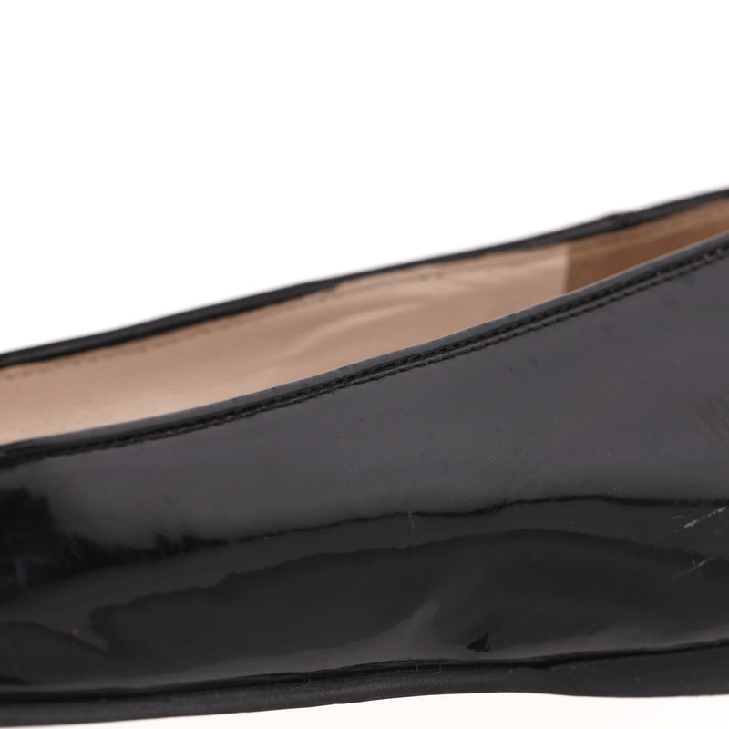 Prada Patent Leather Loafers. Size 35