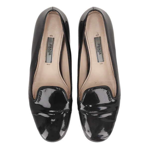 Prada Patent Leather Loafers. Size 35