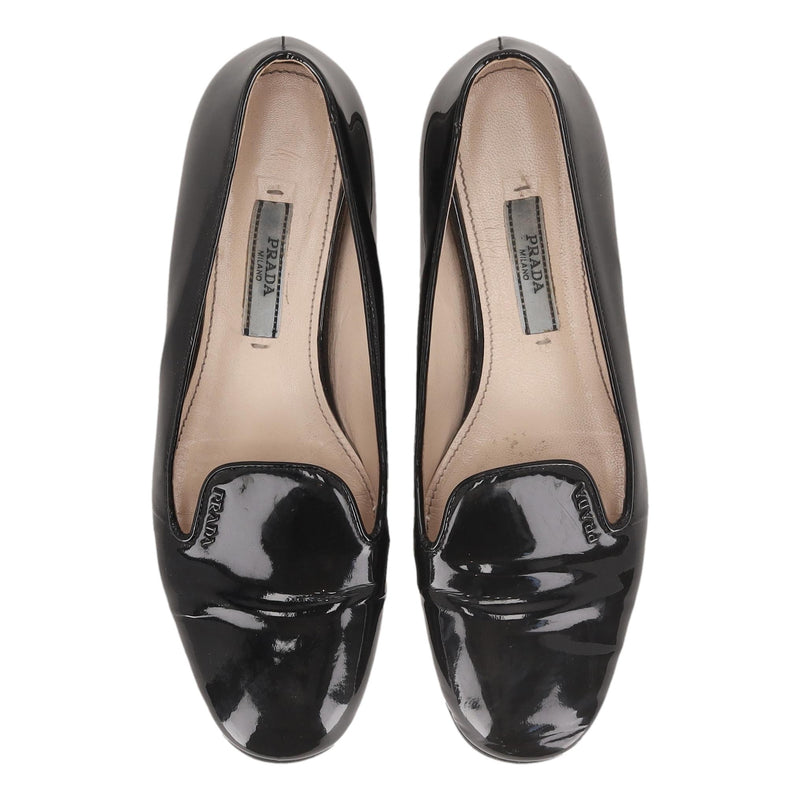 Prada Patent Leather Loafers. Size 35