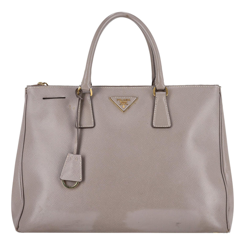 Prada Saffiano Leather Double Zip Galleria Tote Bag