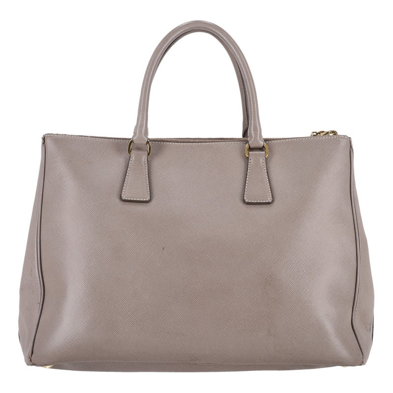 Prada Saffiano Leather Double Zip Galleria Tote Bag