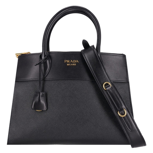 Prada Paradigme Saffiano Leather Medium Tote Bag