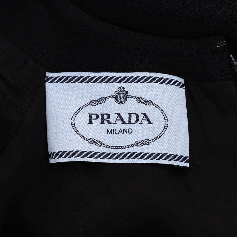 Prada Cinched-Waist Sheath Dress. Size 40IT