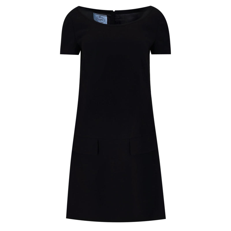Prada Virgin Wool A-Line Dress. Size 44IT