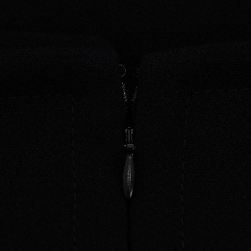 Prada Virgin Wool A-Line Dress. Size 44IT