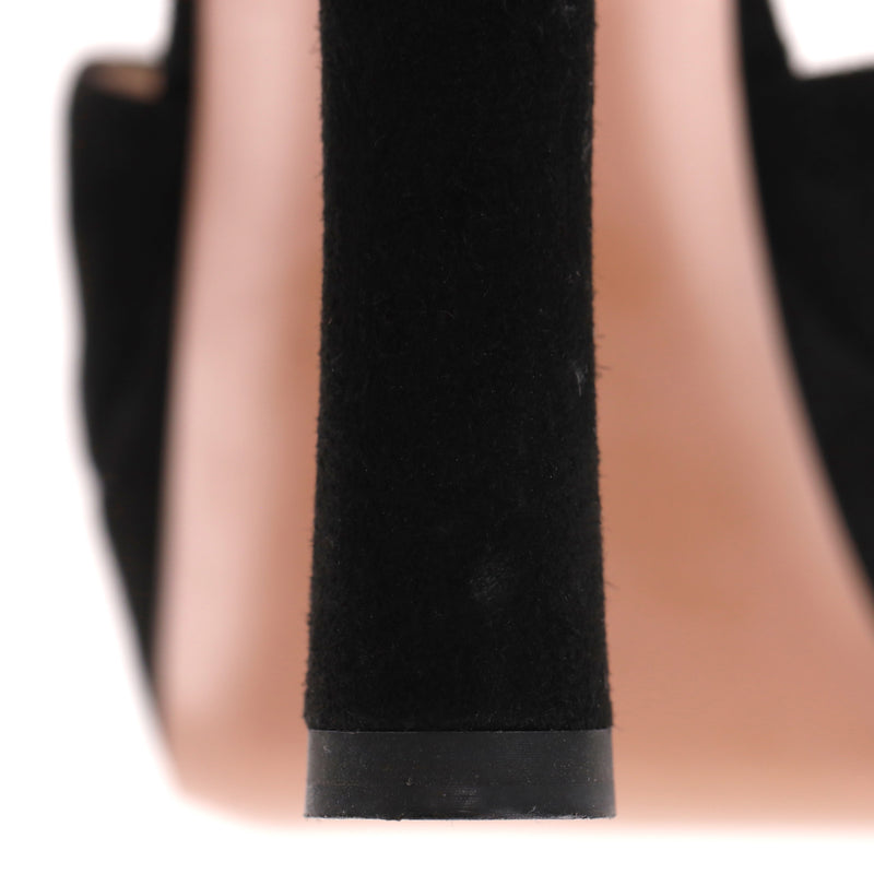 Prada Suede Platform Sandals. Size 40