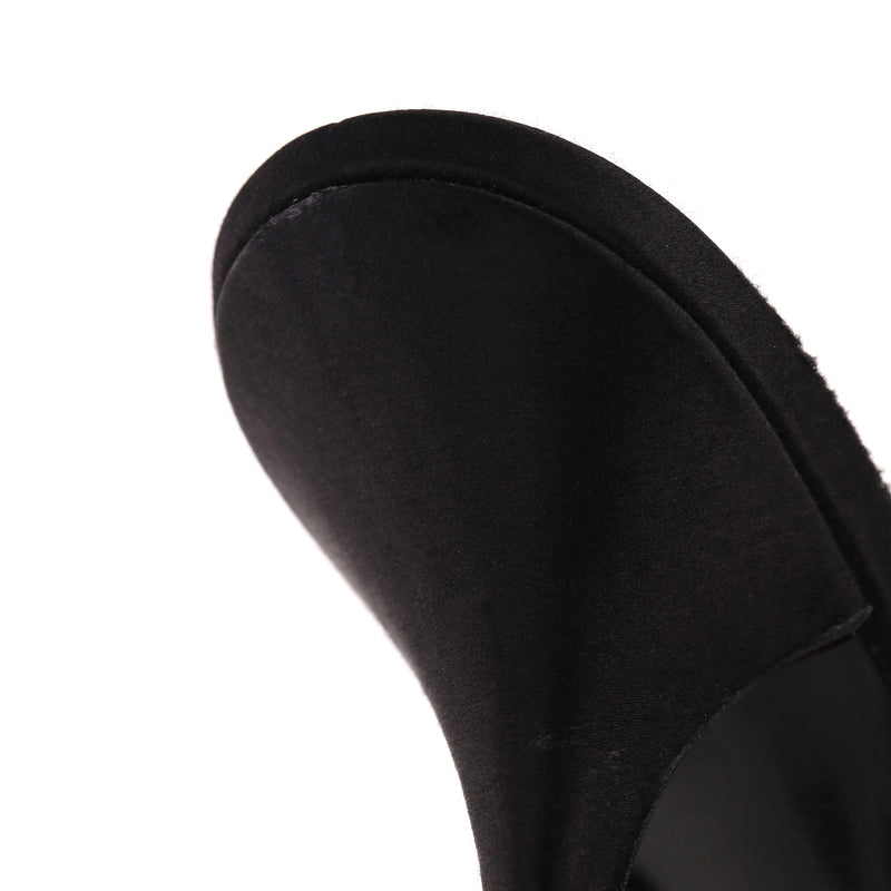 Prada Rose Detail Satin Peep-Toe Pumps. Size 39.5