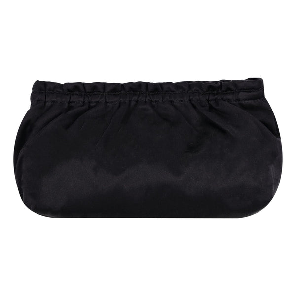 Prada Gathered Cosmetic Travel Pouch With A Logo To The Side