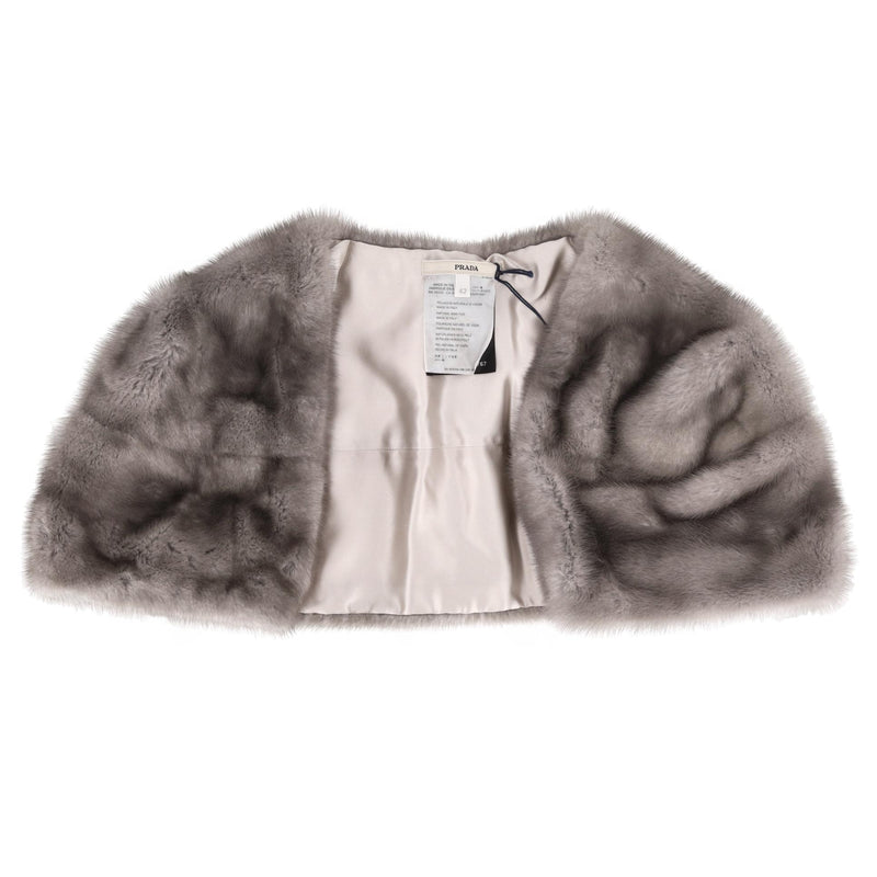 Prada Mink Fur Bolero Jacket. Size 42IT