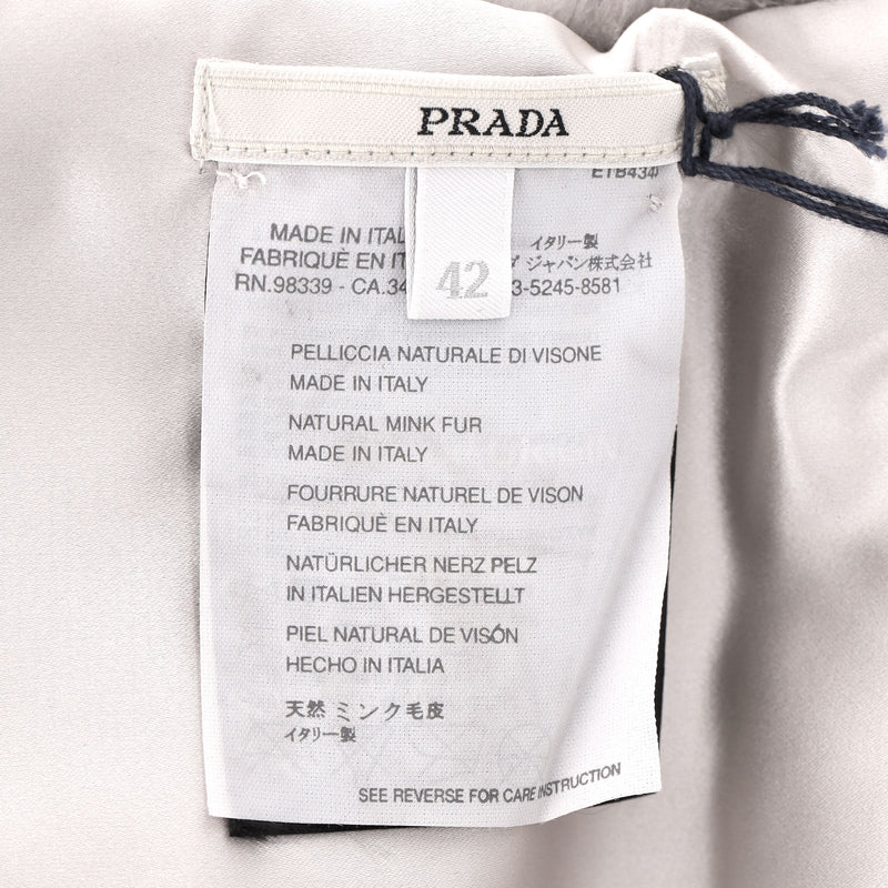 Prada Mink Fur Bolero Jacket. Size 42IT