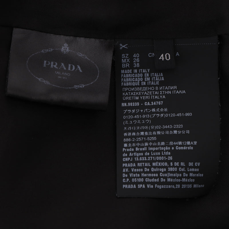 Prada Virgin Wool Gabardine Belted Blazer/Jacket. Size 40IT